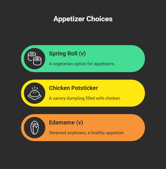Mai Thai Catering Menu - Appetizer Choices