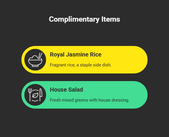 Mai Thai Catering Menu - Complimentary Items